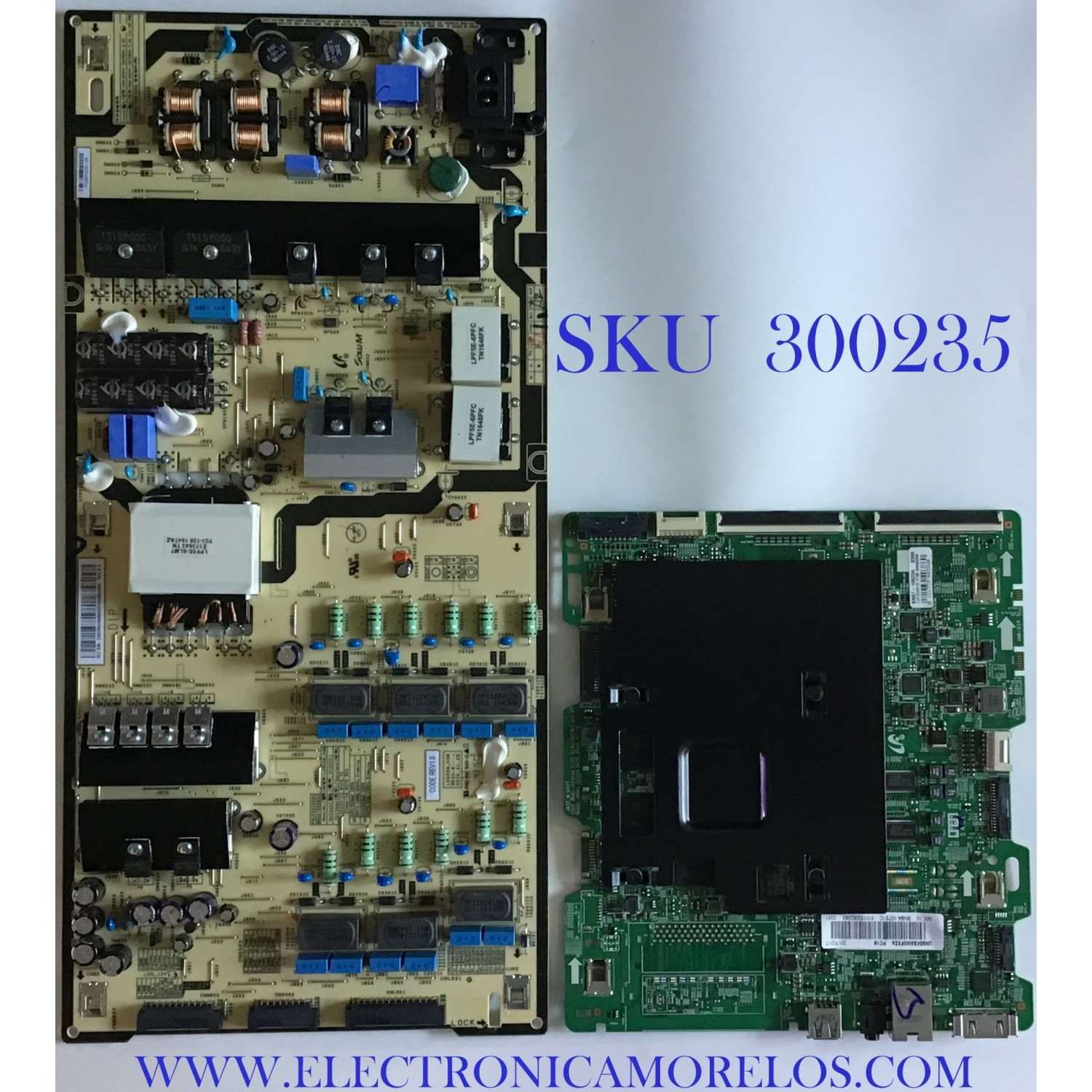KIT DE TARJETAS PARA TV SAMSUNG / NUMERO DE PARTE MAIN BN94-10751C / BN41-02504A / BN97-10623A / BN97-10623B / NUMERO DE PARTE FUENTE BN4400880A / L65E8N_KSM / BN44-00880A / PANEL CY-QK065FLLV2H / MODELOS UN65KS8000 / UN65KS8000FXZA FA01